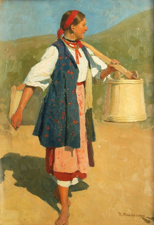 Пимоненко. Девушка с вёдрами. 1894
