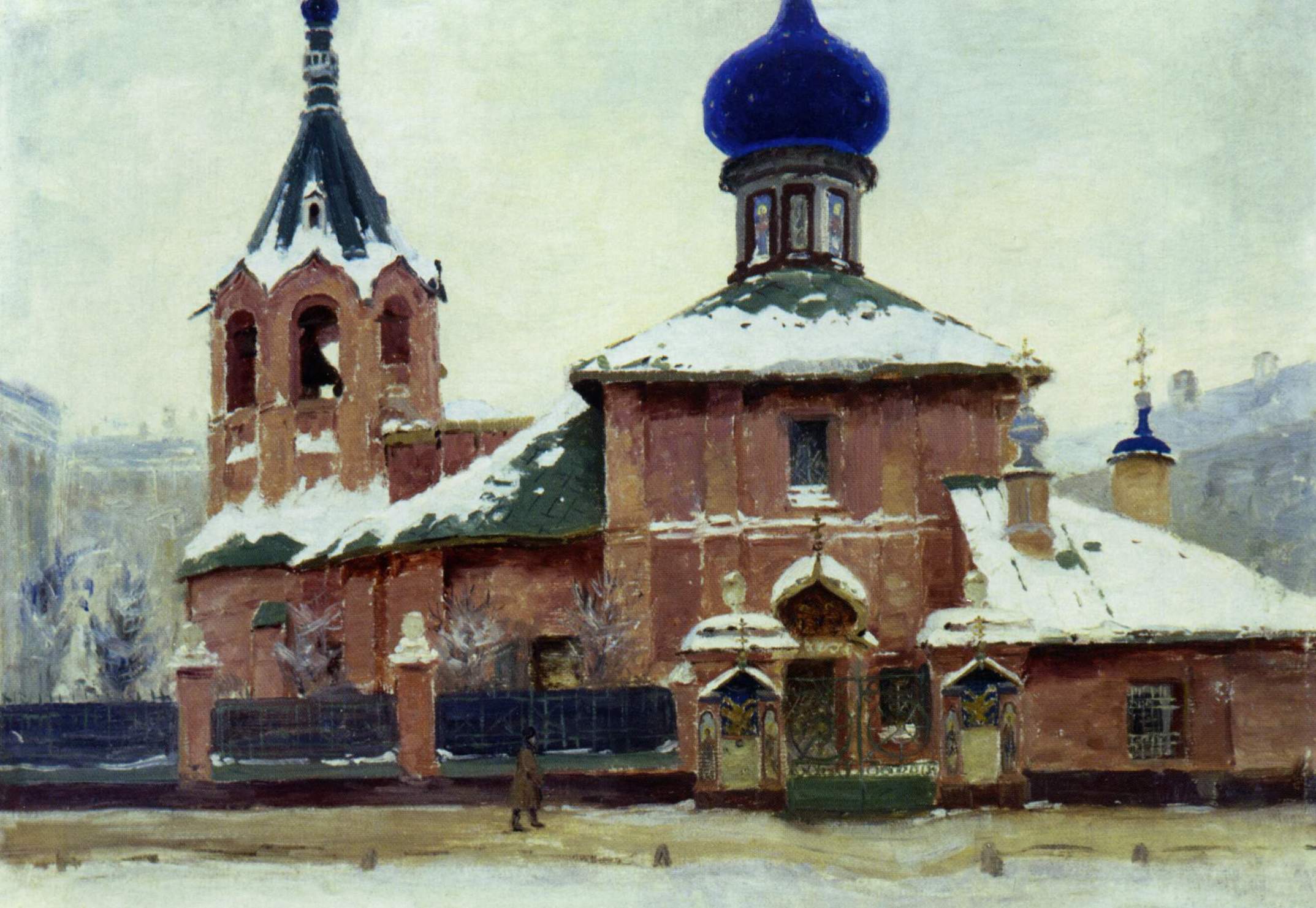 Шмидт Г.. Церковь с шатровой колокольней. 1900-е
