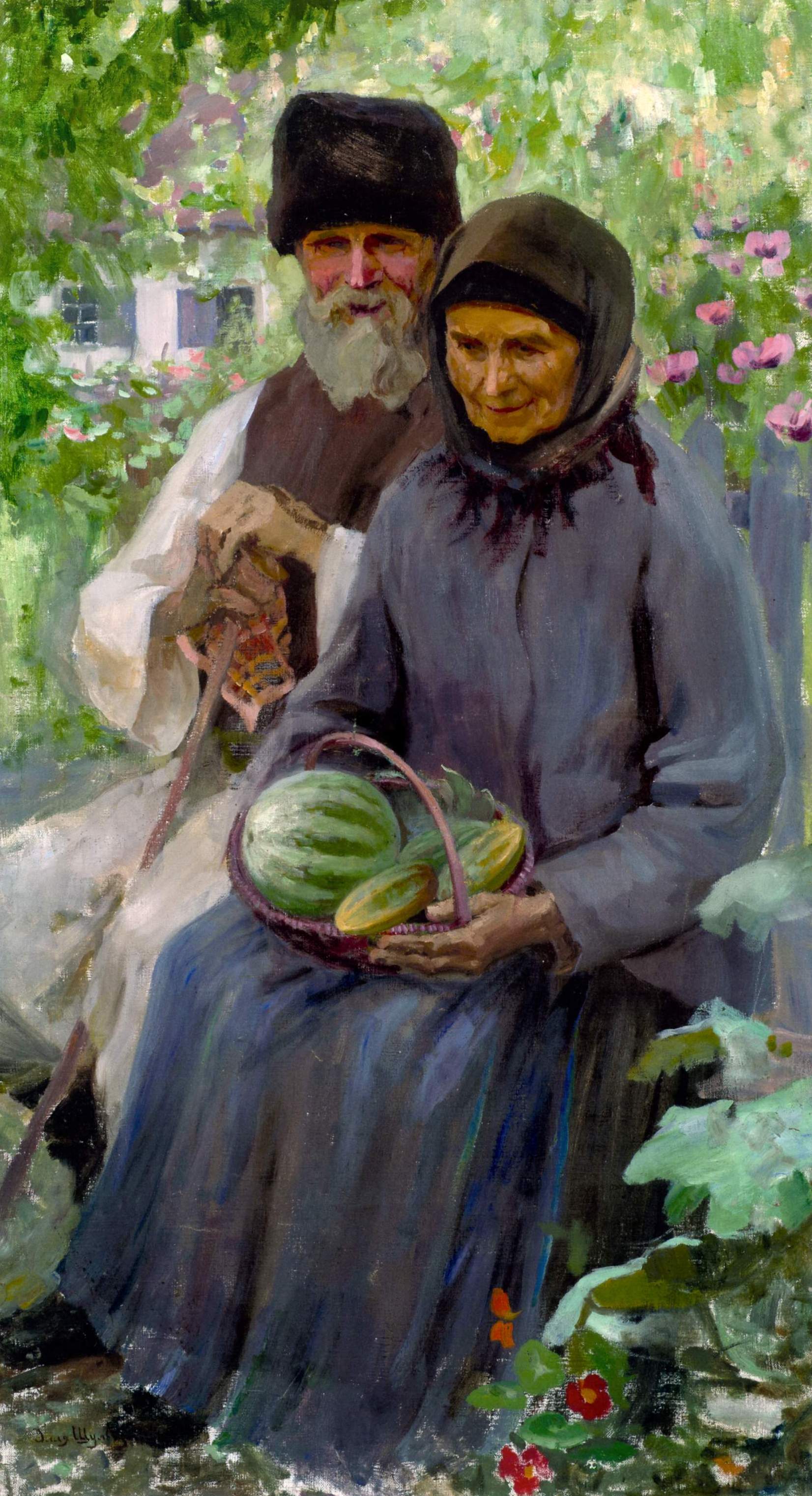 Шульга. Дед и бабка (Родители художника). 1910
