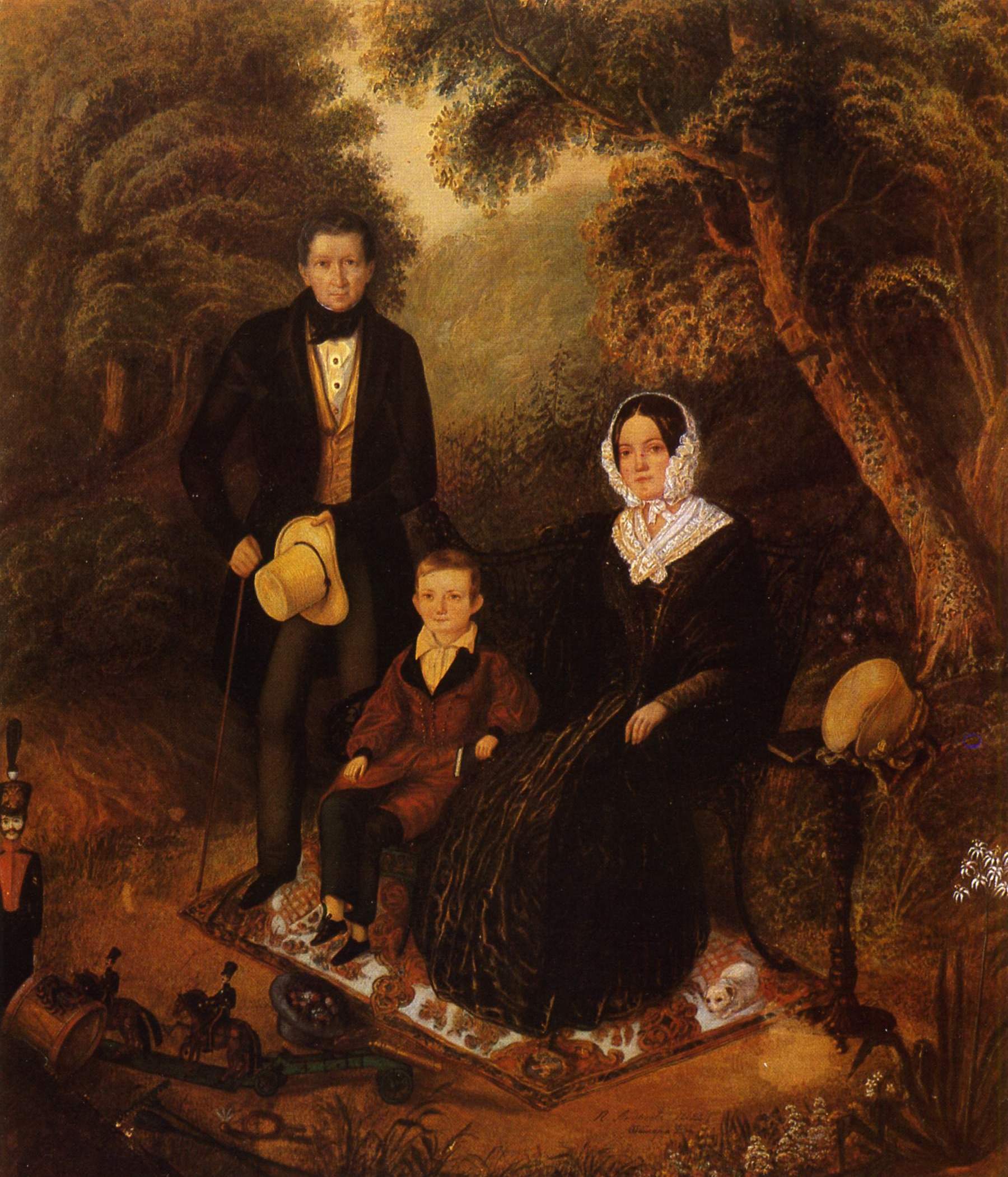 Андреев П.. Семейный портрет . 1842