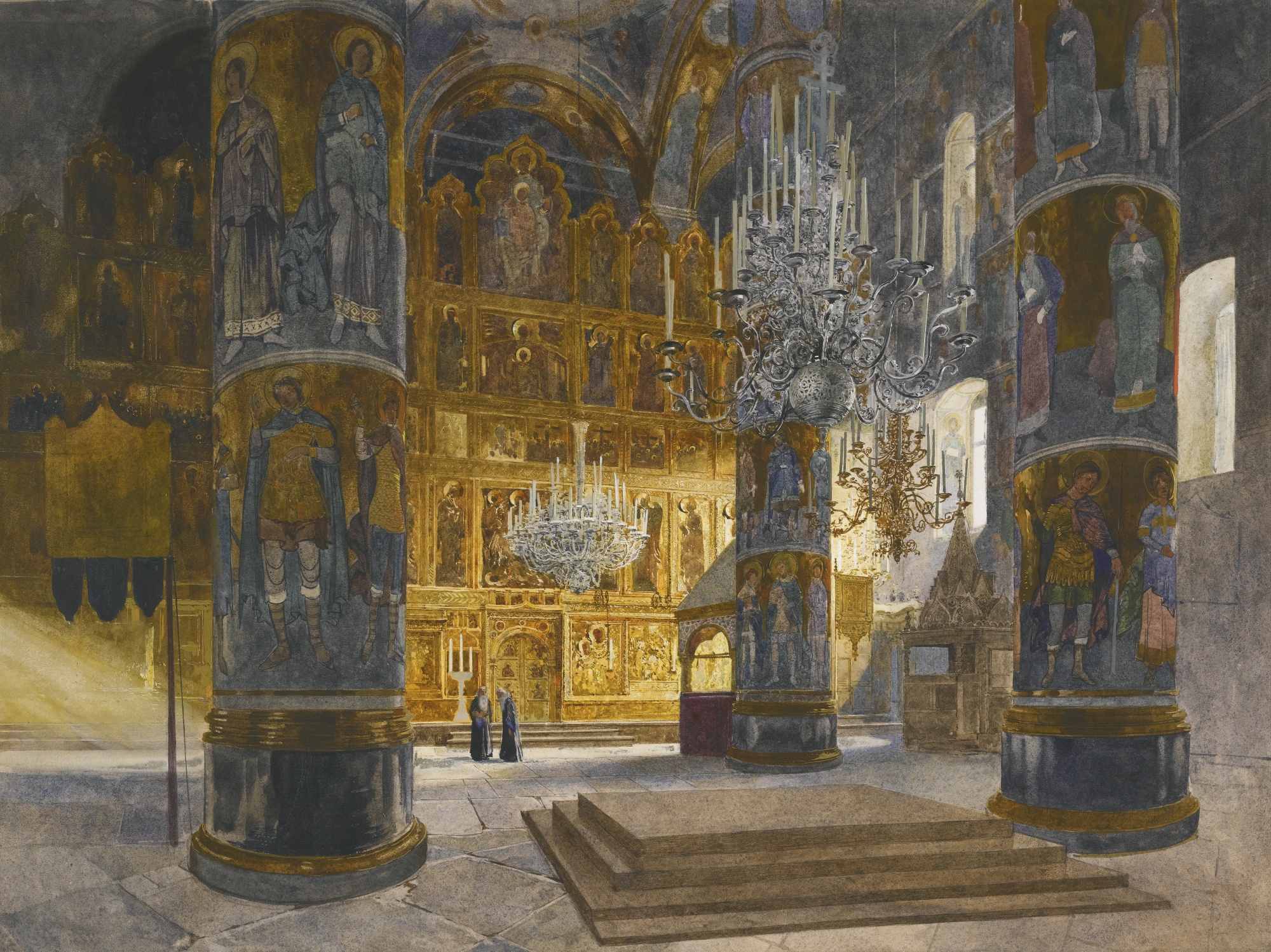 Копаллик. Интерьер собора Успения Пресвятой Богородицы в Московском Кремле