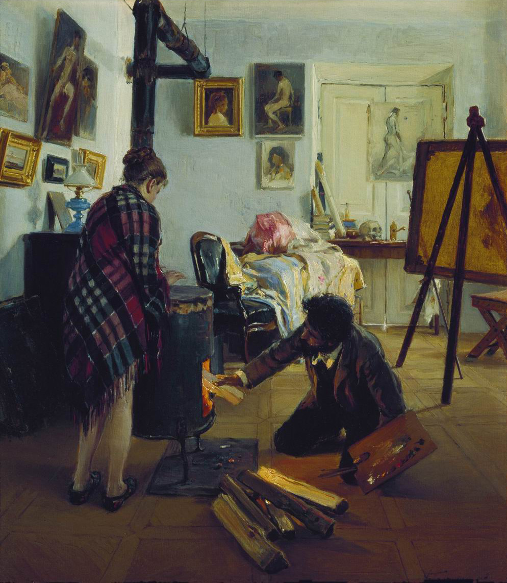 Прянишников. В мастерской художника. 1890