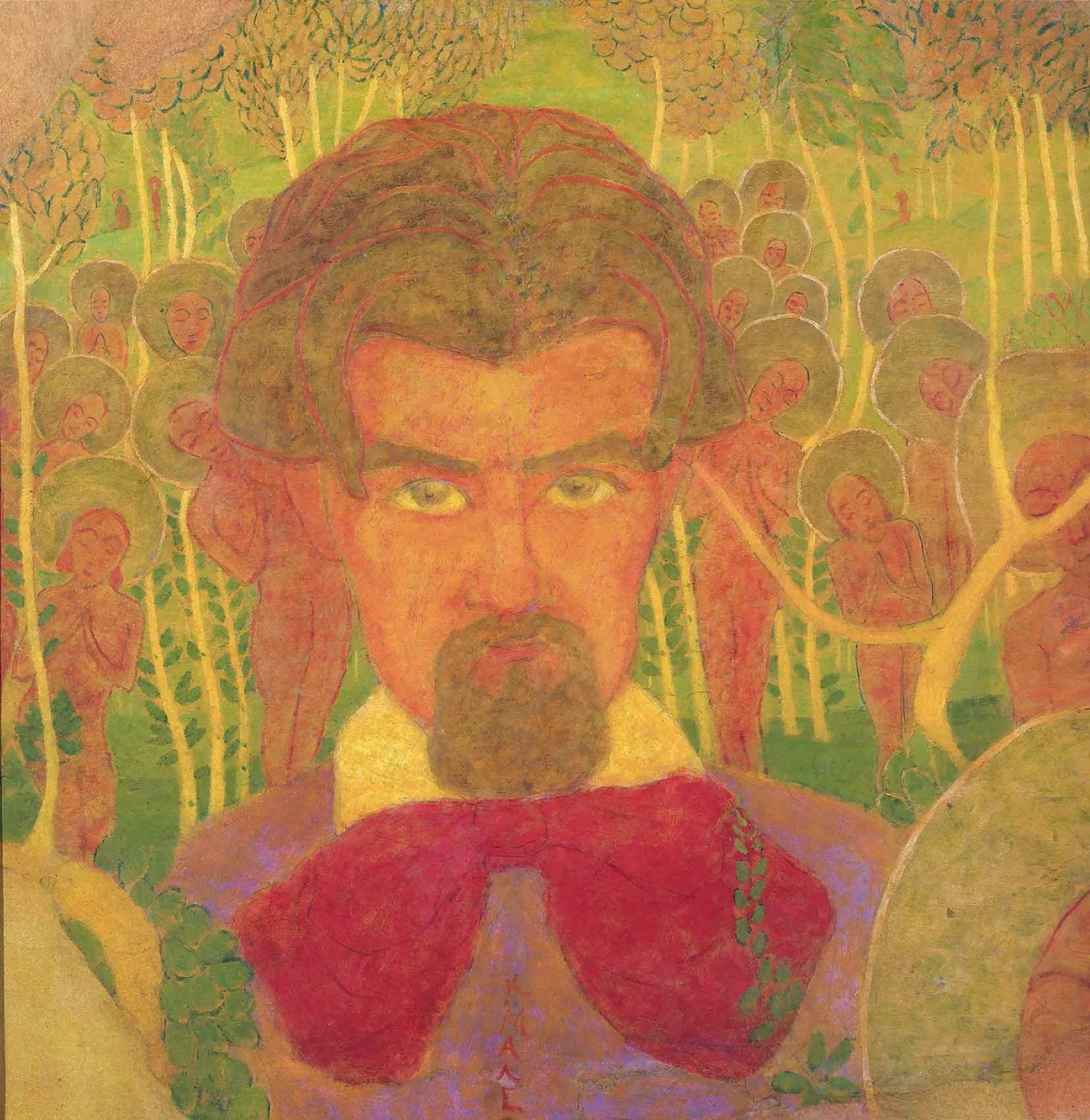 Малевич. Эскиз фресковой живописи (Автопортрет). 1907