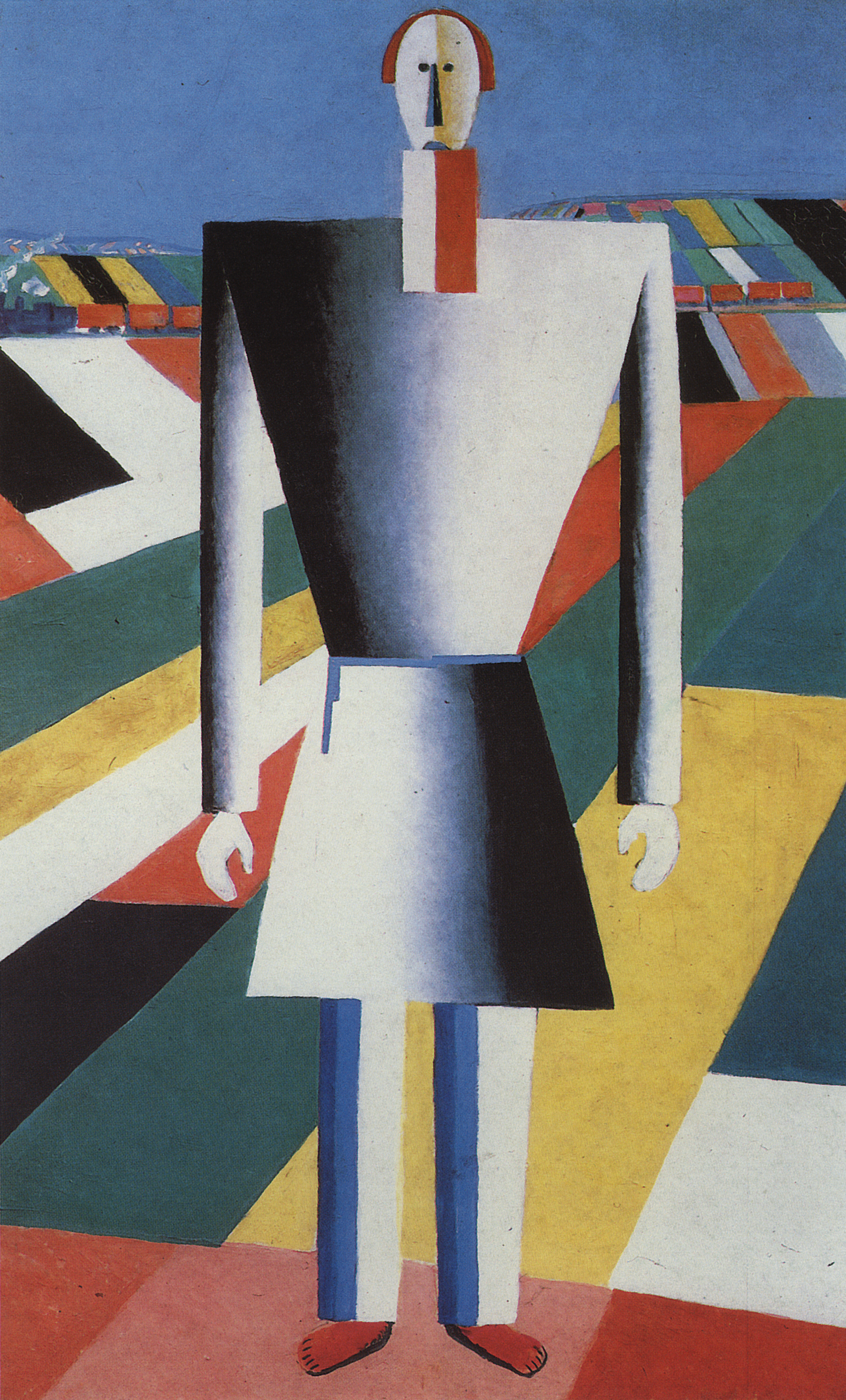 Малевич. Крестьянин в поле. 1928-2929
