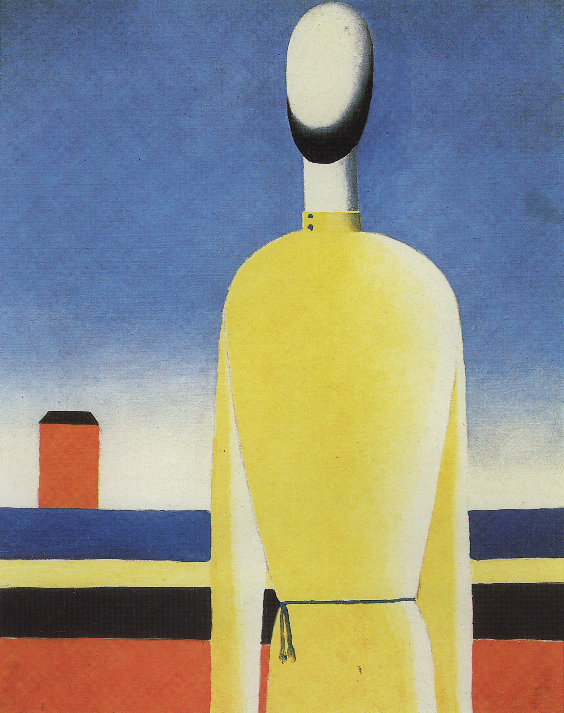 Малевич. Сложное предчувствие (Торс в желтой рубашке). Около 1932