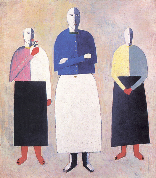 Малевич. Три девушки. 1928