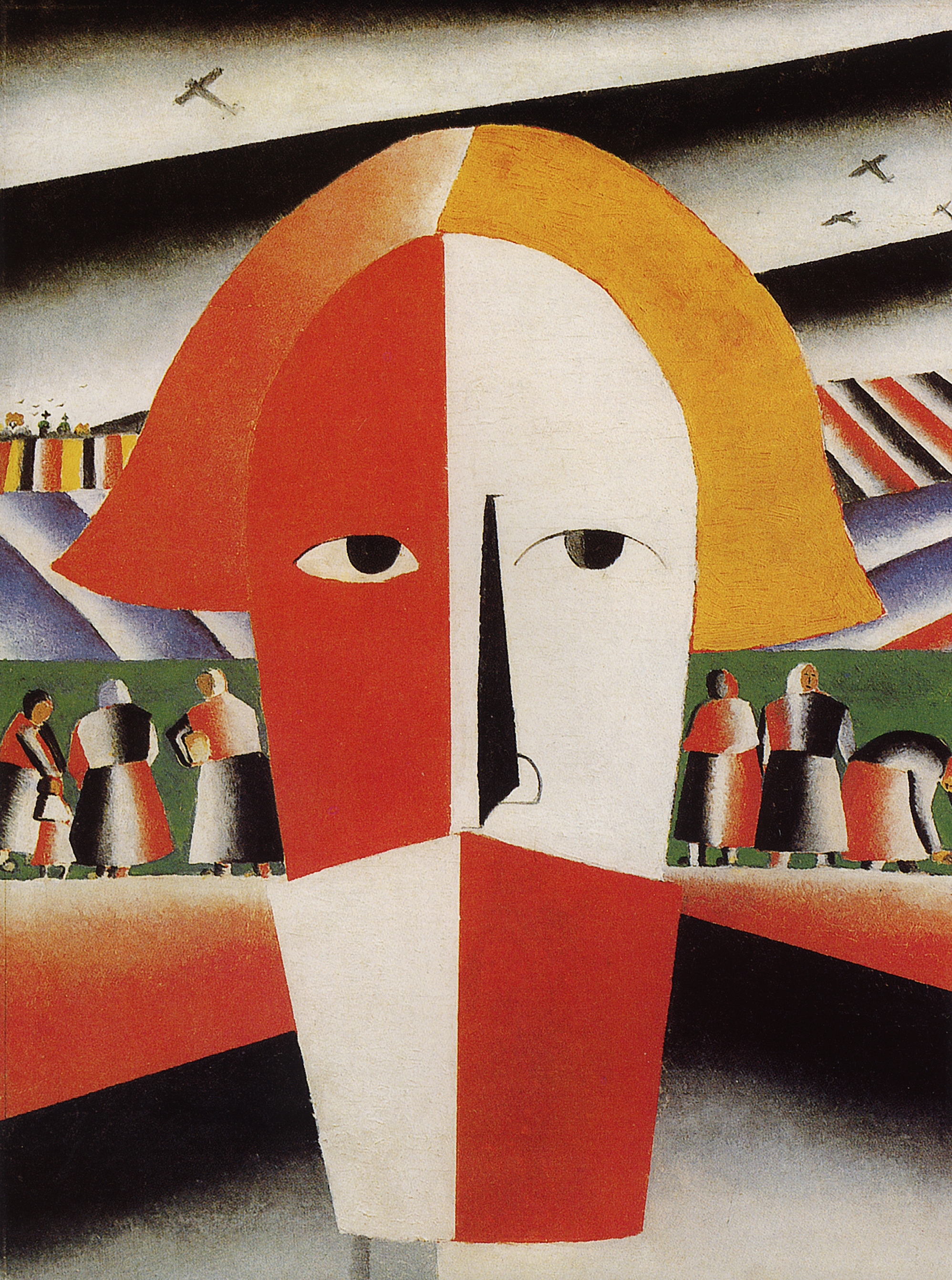 Малевич. Голова крестьянина. 1928-1929