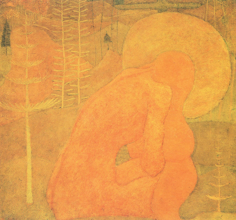 Малевич. Эскиз фресковой живописи. Молитва. 1907