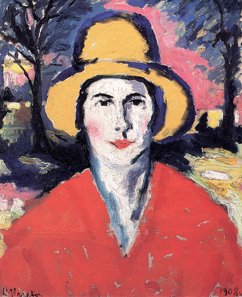 Малевич. Портрет женщины в желтой шляпе. Около 1930