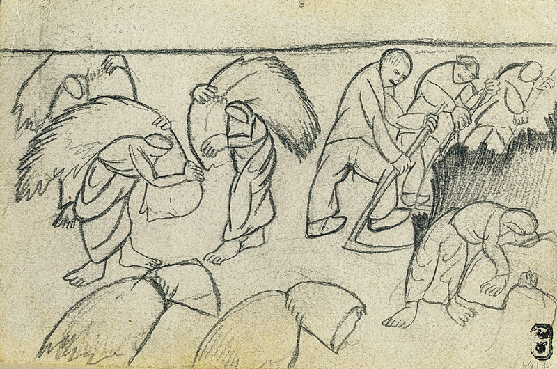Малевич. Жатва. 1910-1911