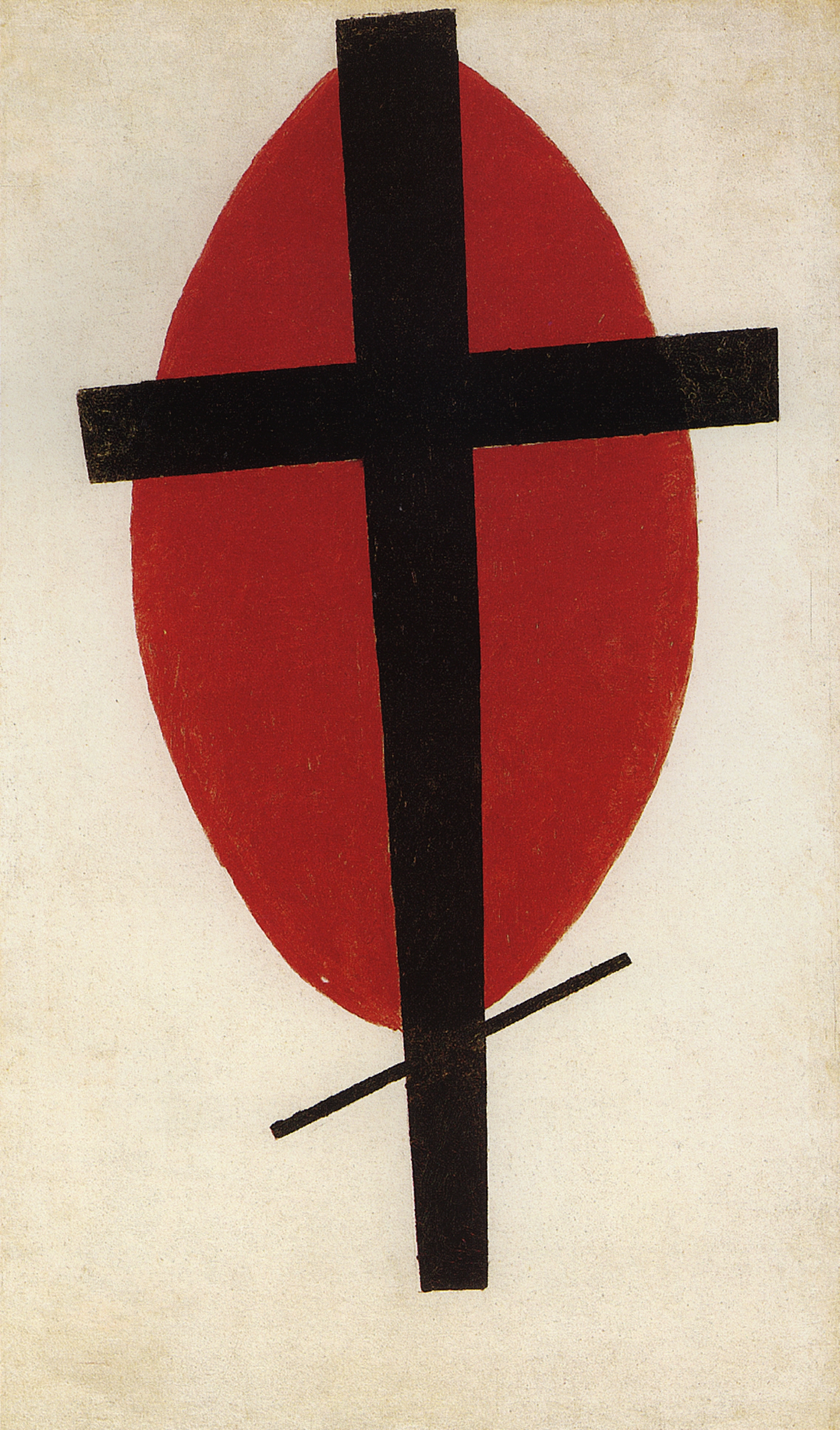 Малевич. Супрематизм (Черный крест на красном овале). 1921-1927