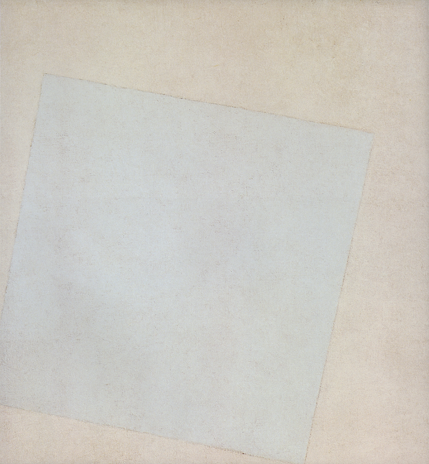 Малевич. Белое на белом (Белый квадрат). 1917