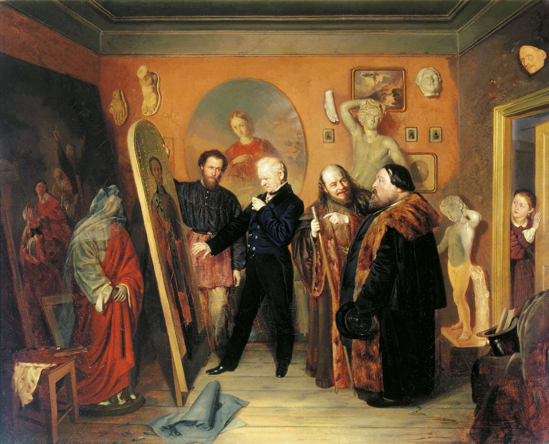 Пукирев. В мастерской художника. 1865