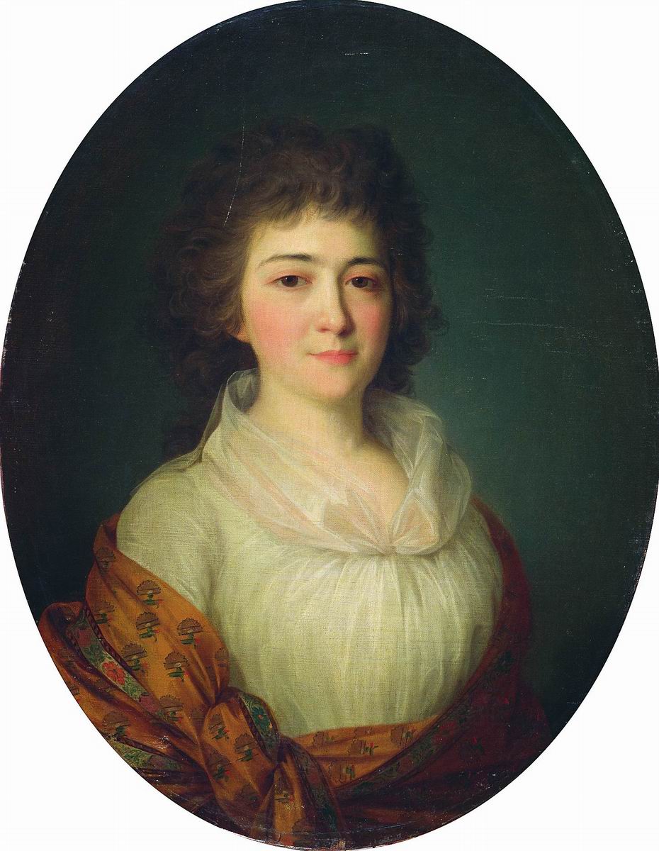 Рокотов. Портрет Аграфены (Агриппины?) Михайловны Писаревой (?), рожденной Дурасовой. Первая половина 1790-х