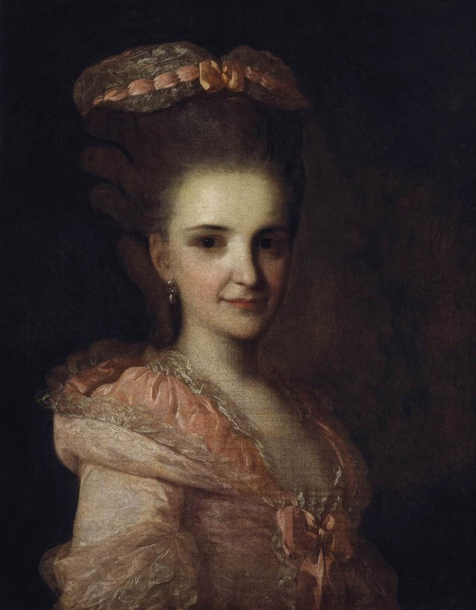 Рокотов. Портрет неизвестной в розовом платье. 1770-е