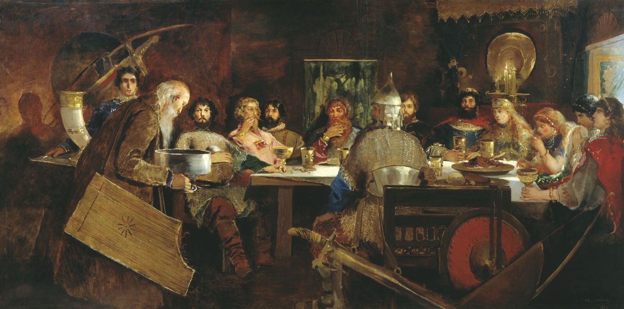 Рябушкин. Пир богатырей у ласкового княза Владимира. 1888