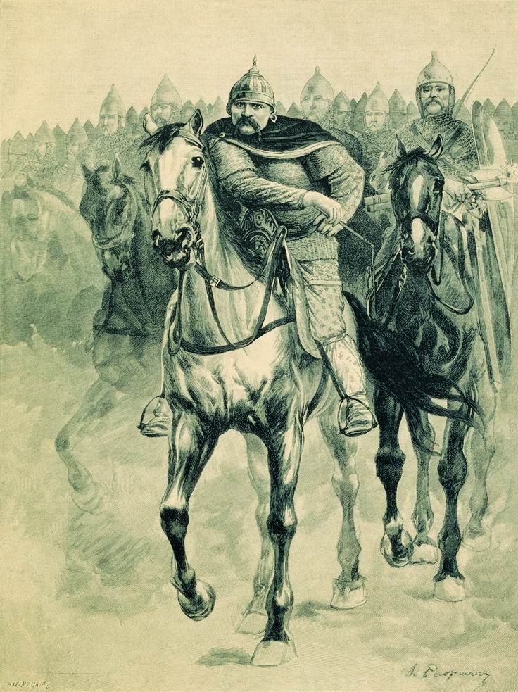 Рябушкин. Волга Всеславьевич. 1895