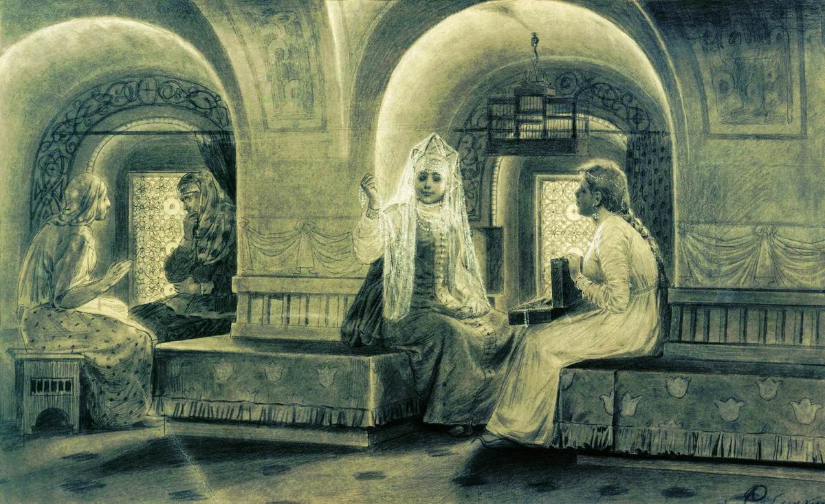 Рябушкин. В тереме. 1880-е
