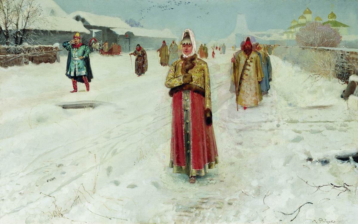 Рябушкин. Воскресный день. 1889