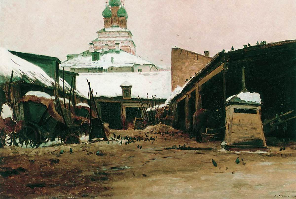 Светославский. Постоялый двор в Москве. 1892