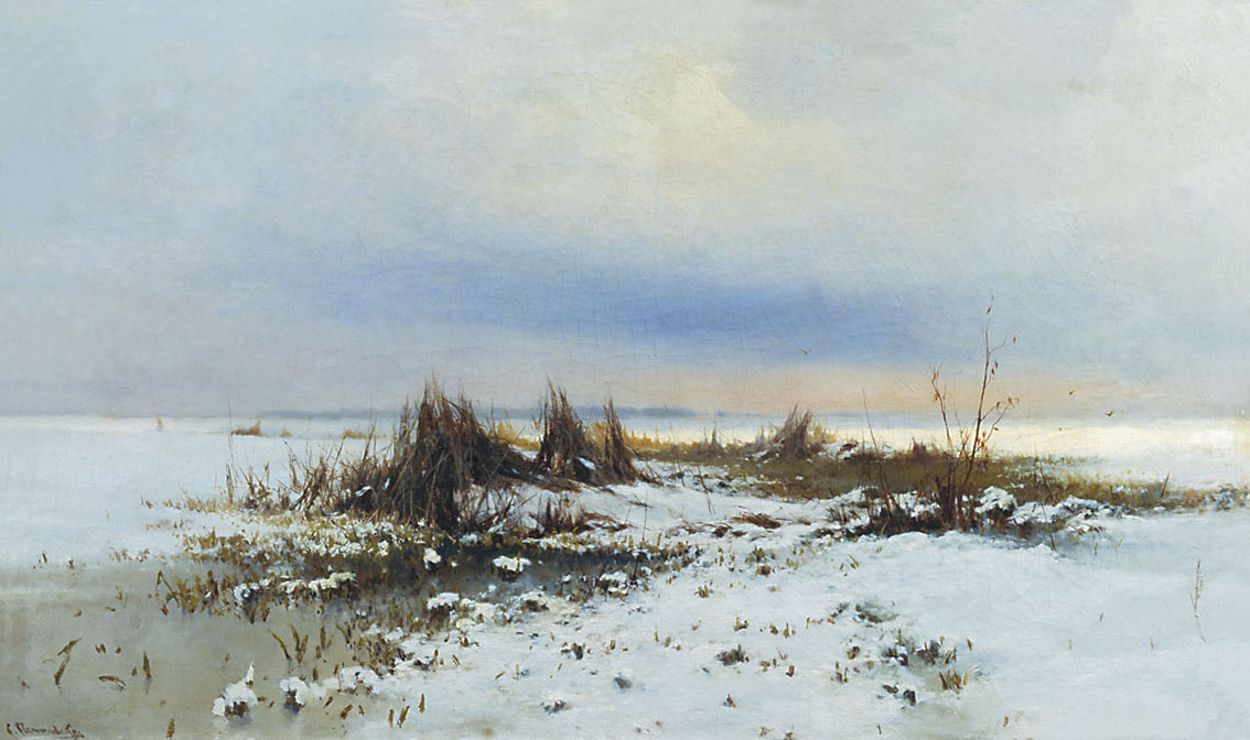 Светославский. Зимний пейзаж. 1880-е