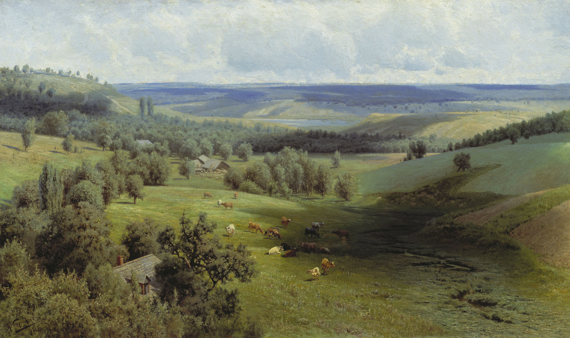 Сергеев. Летний пейзаж. 1891