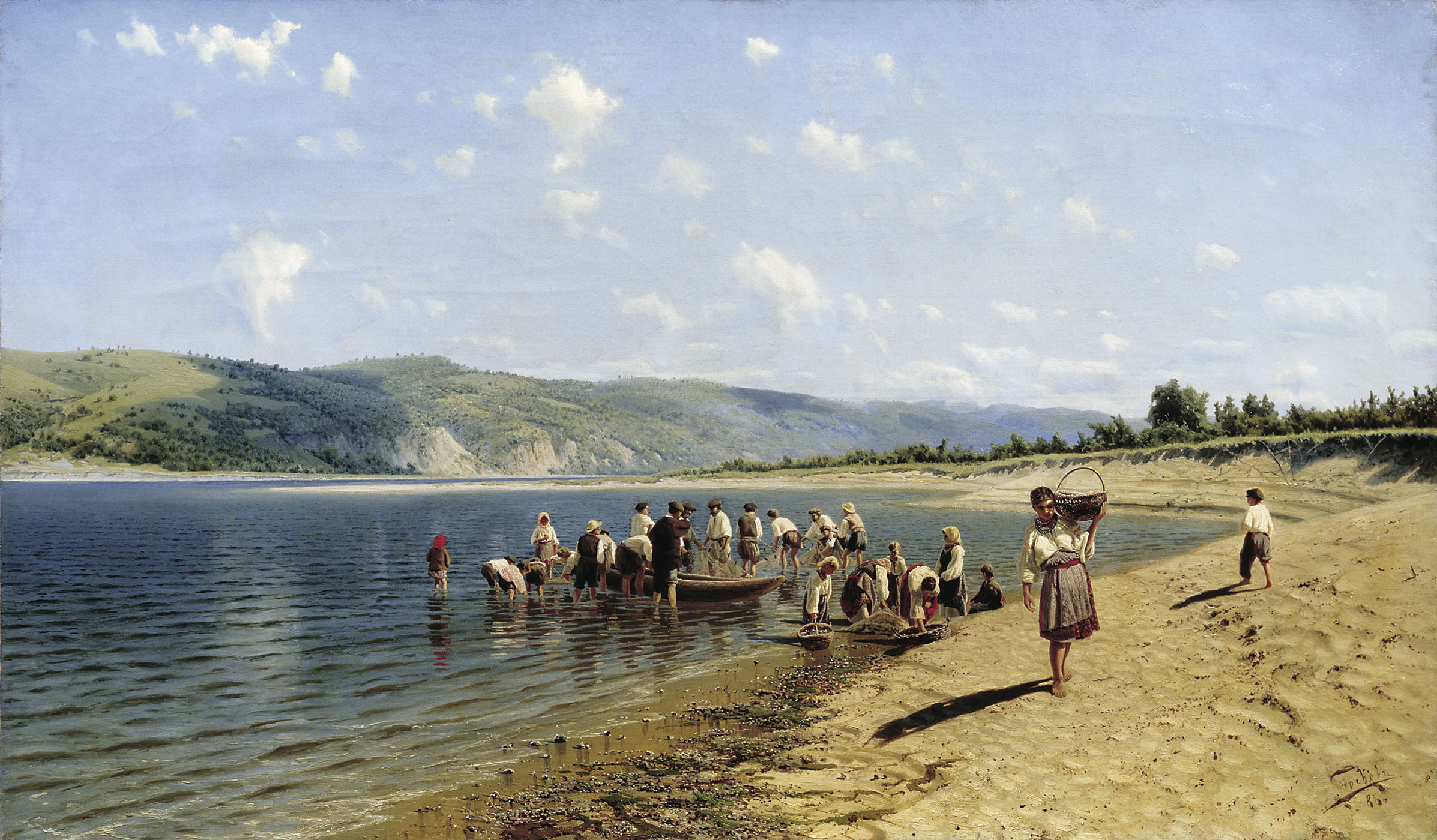 Сергеев. Тоня на Днепре. 1889