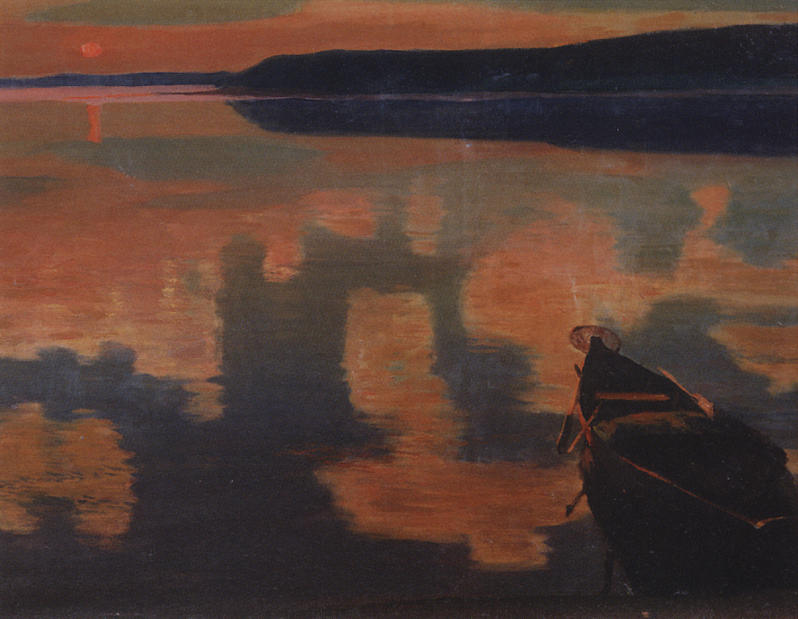 Рылов. Вечер на реке. 1915