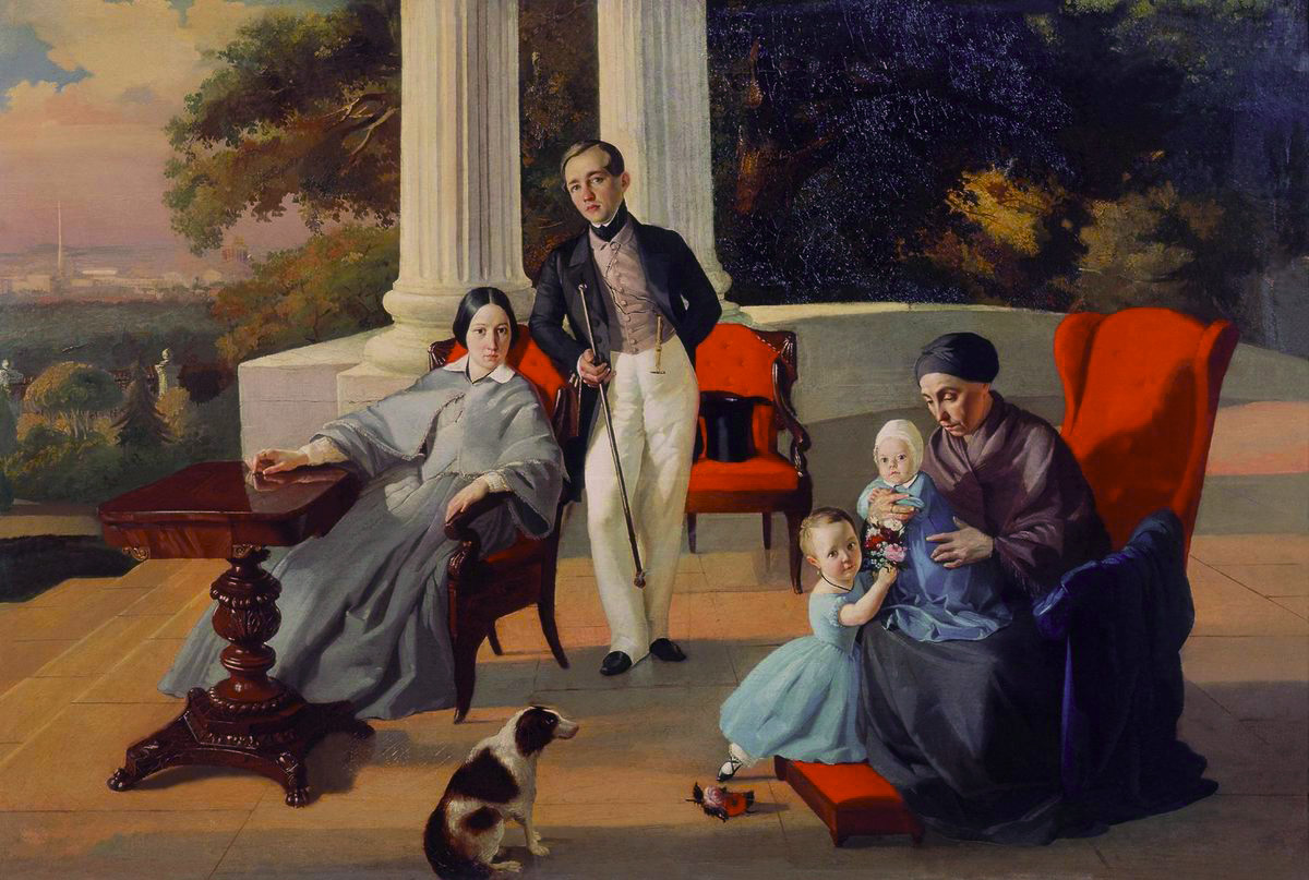 Сорокин Е.. Семейный портрет. 1844