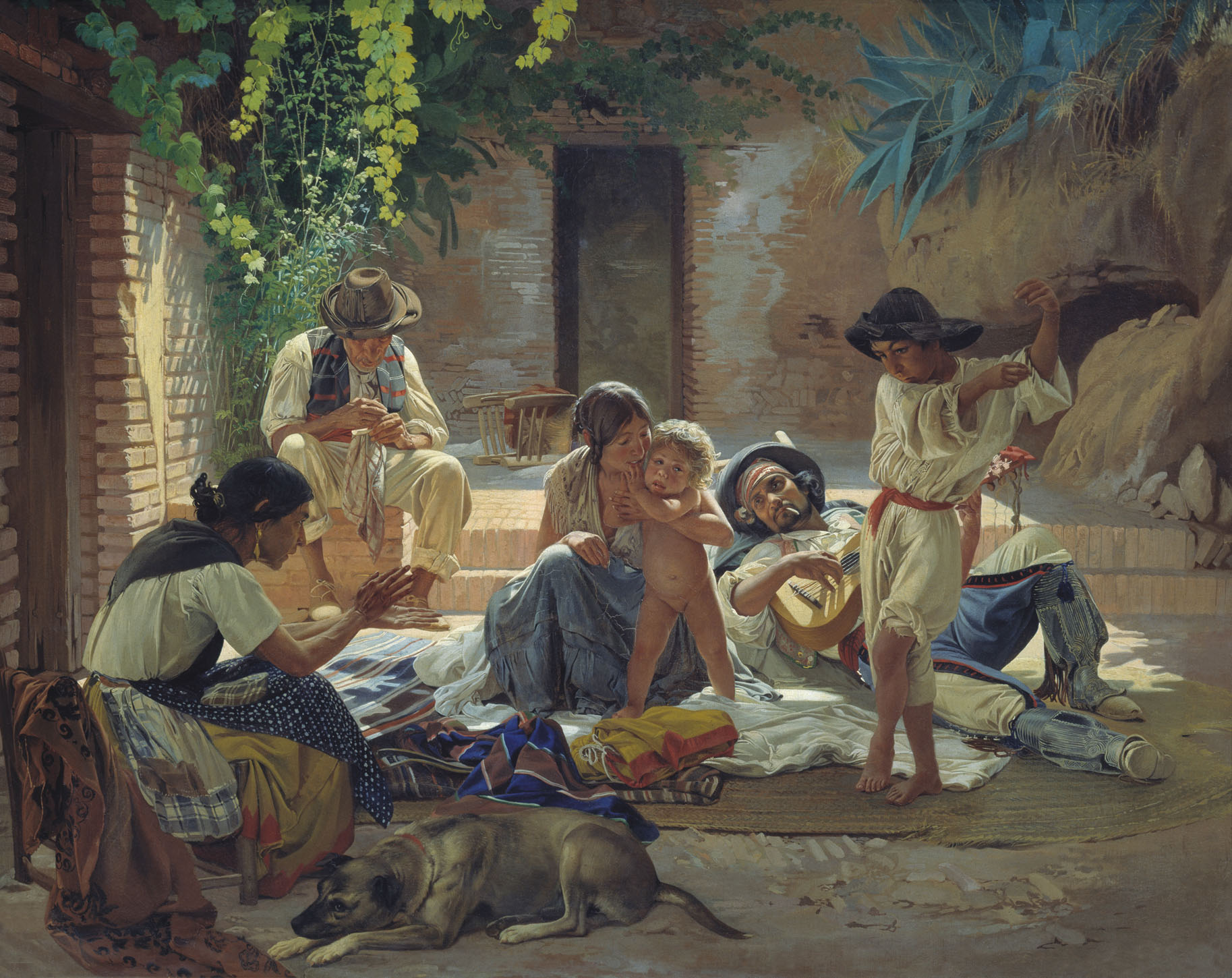 Сорокин Е.. Испанские цыгане. 1853