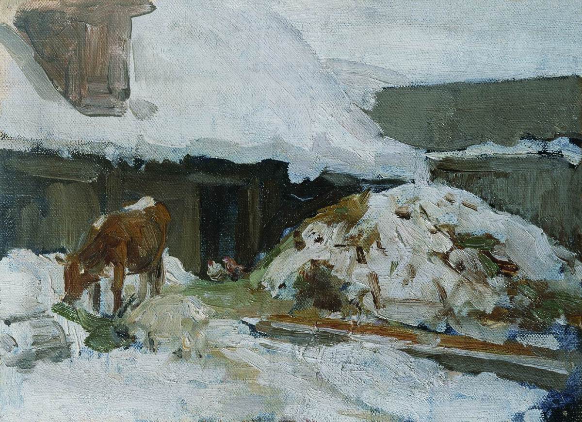 Степанов А.С.. Этюд с коровой