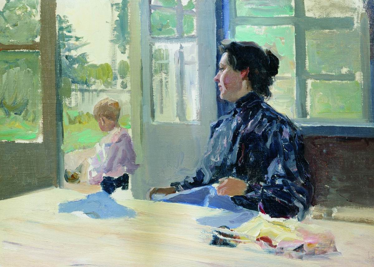 Степанов А.С.. На террасе. 1900-1910