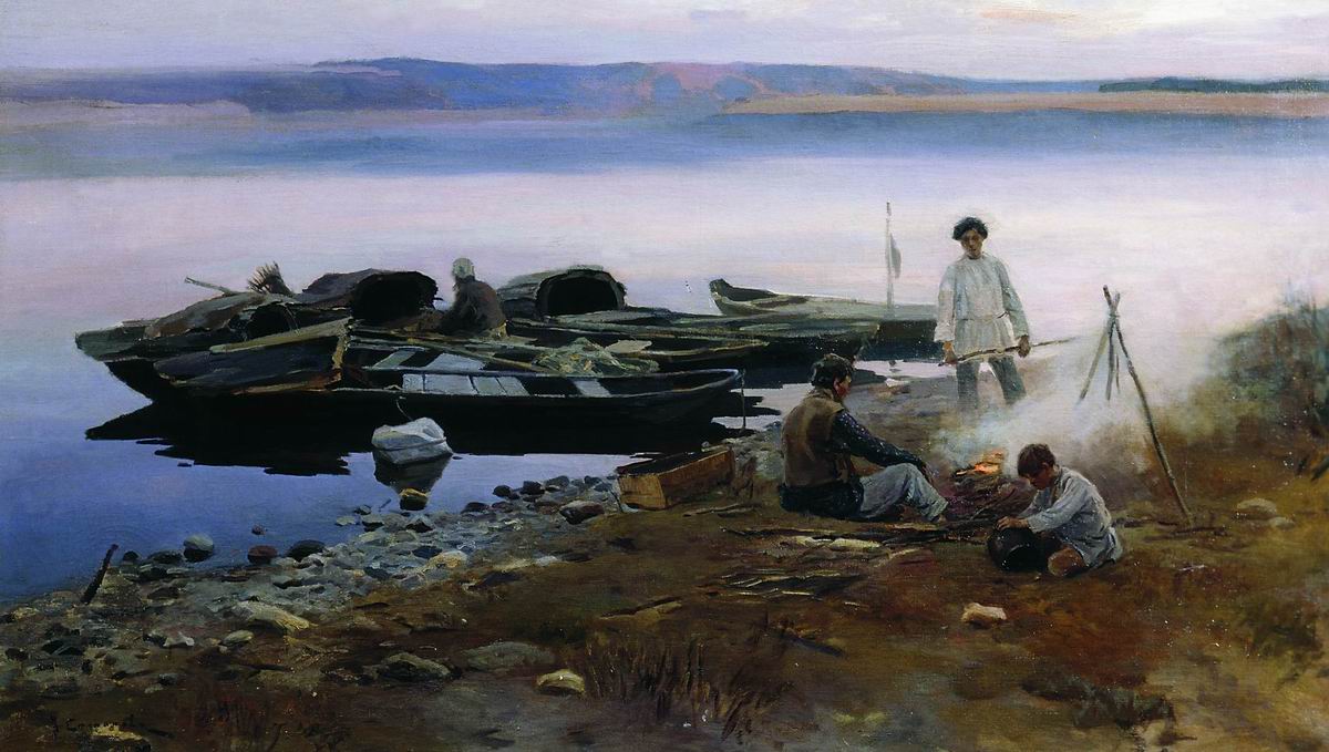 Степанов А.С.. На Волге. 1897