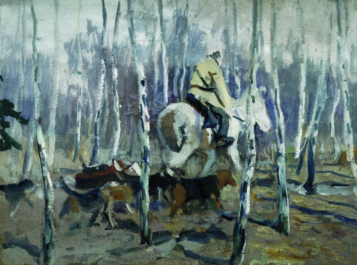 Степанов А.С.. С гончими на охоту. 1900-1910