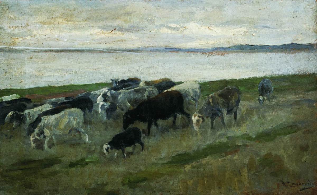 Степанов А.С.. Стадо овец. 1900-е