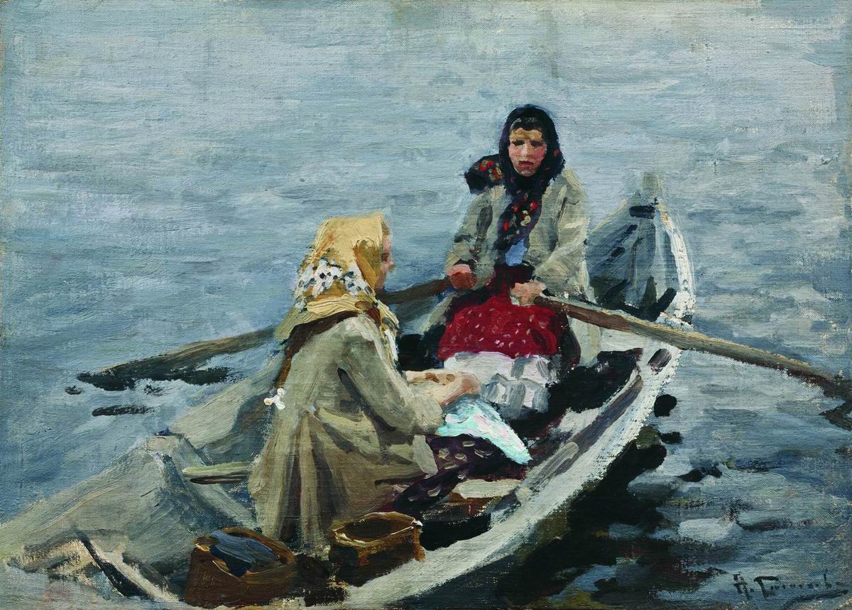 Степанов А.С.. В лодке. 1900-1910