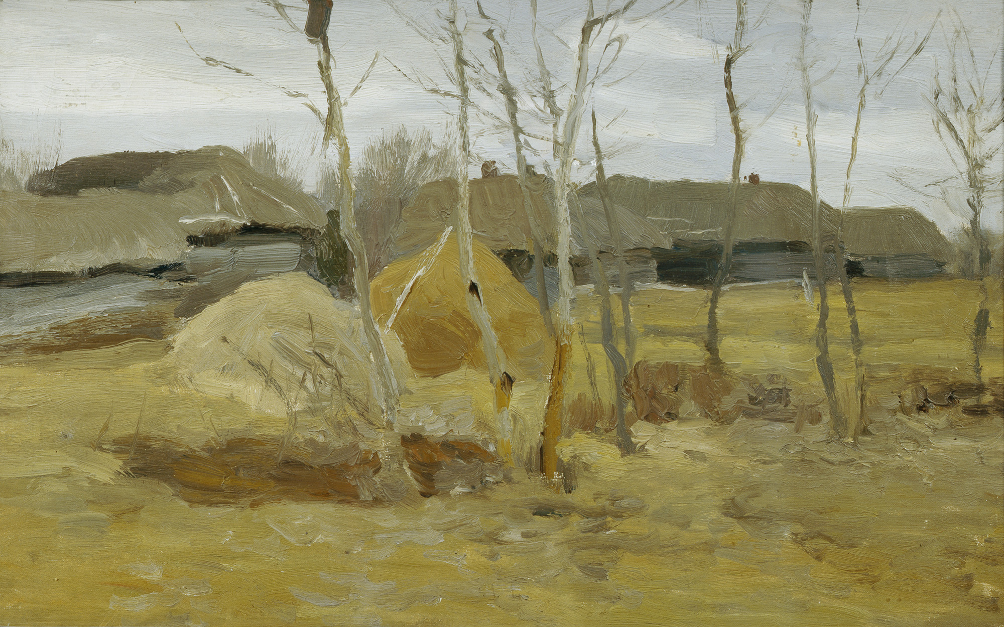Степанов А.С.. Осень. Стога. 1900-1910