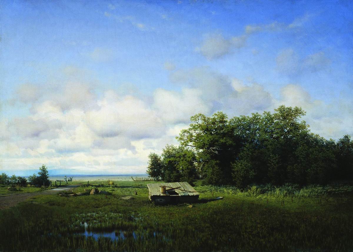 Суходольский П.. В Дубках, близ Москвы. 1862