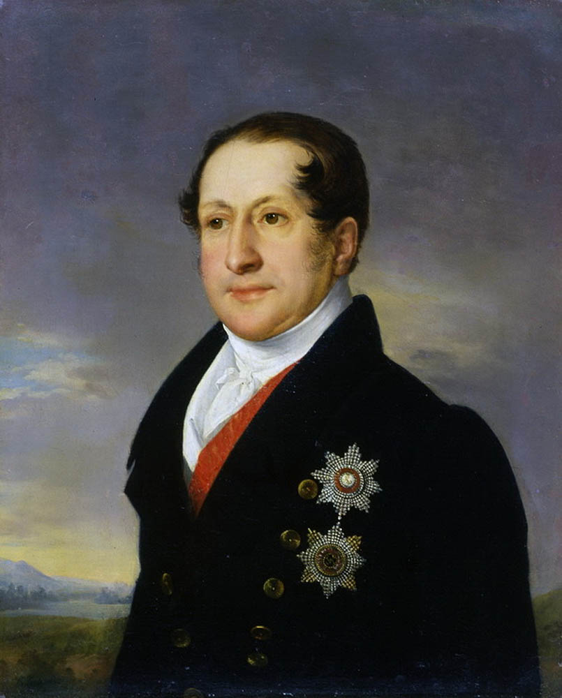 Тропинин. Портрет князя С.М.Голицына. 1828