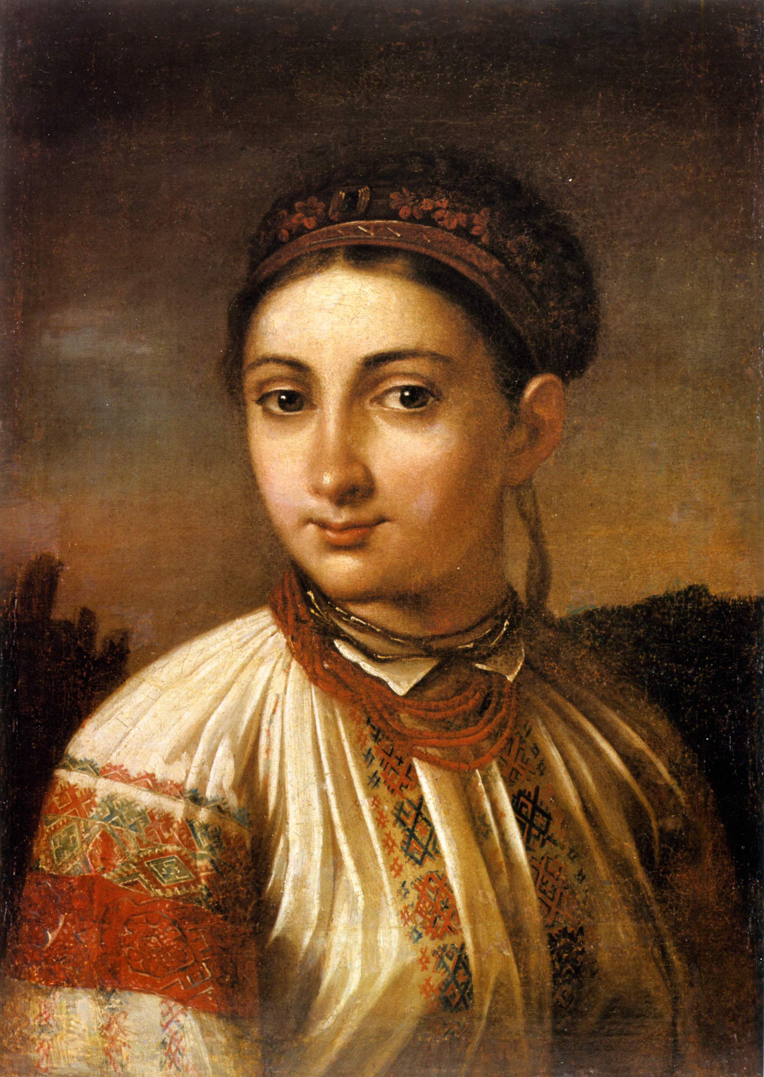 Тропинин. Девушка с Подолья . 1800-е