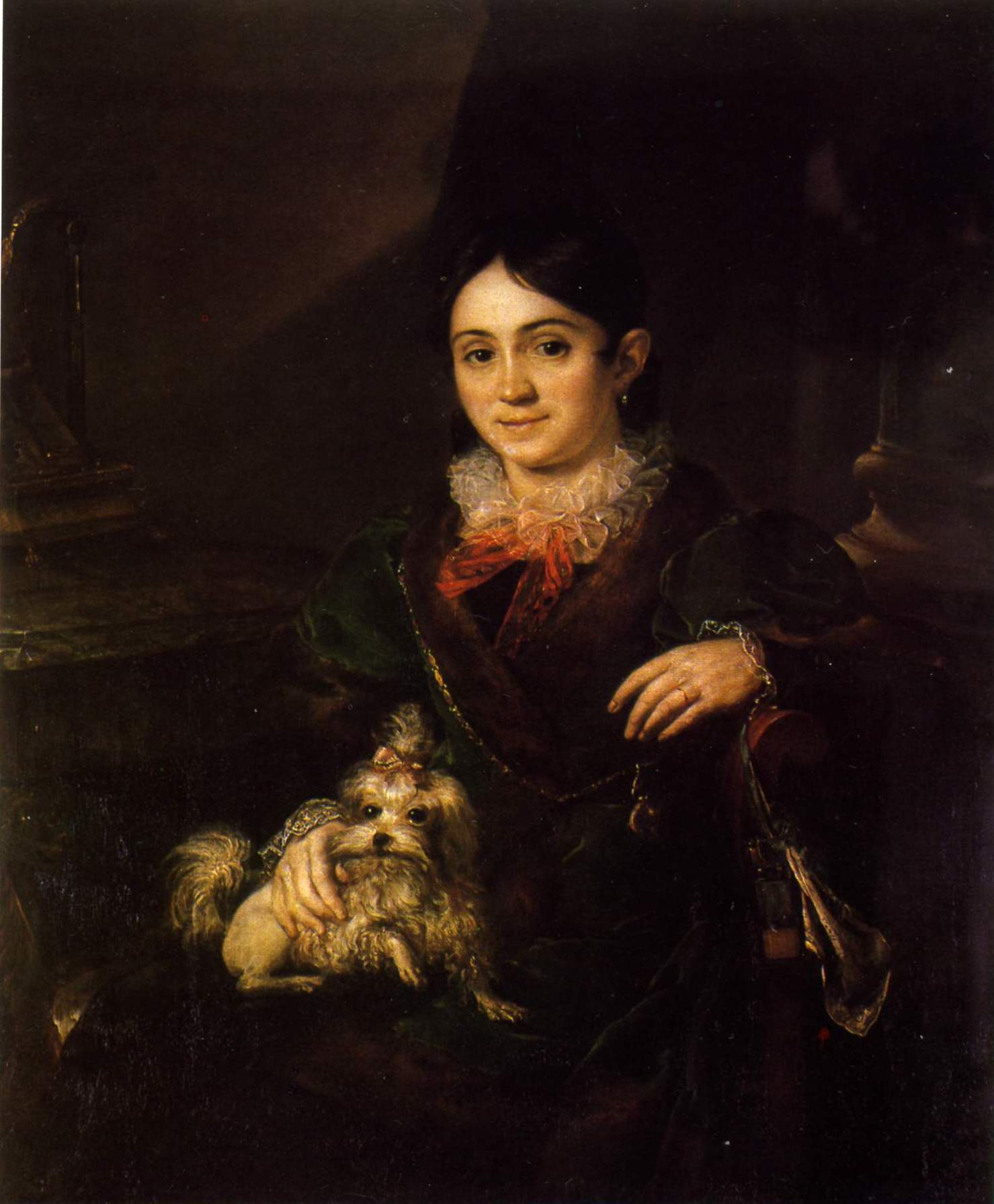 Тропинин. Портрет Натальи Андреевны Оболенской, в замужестве де Санглен. 1833