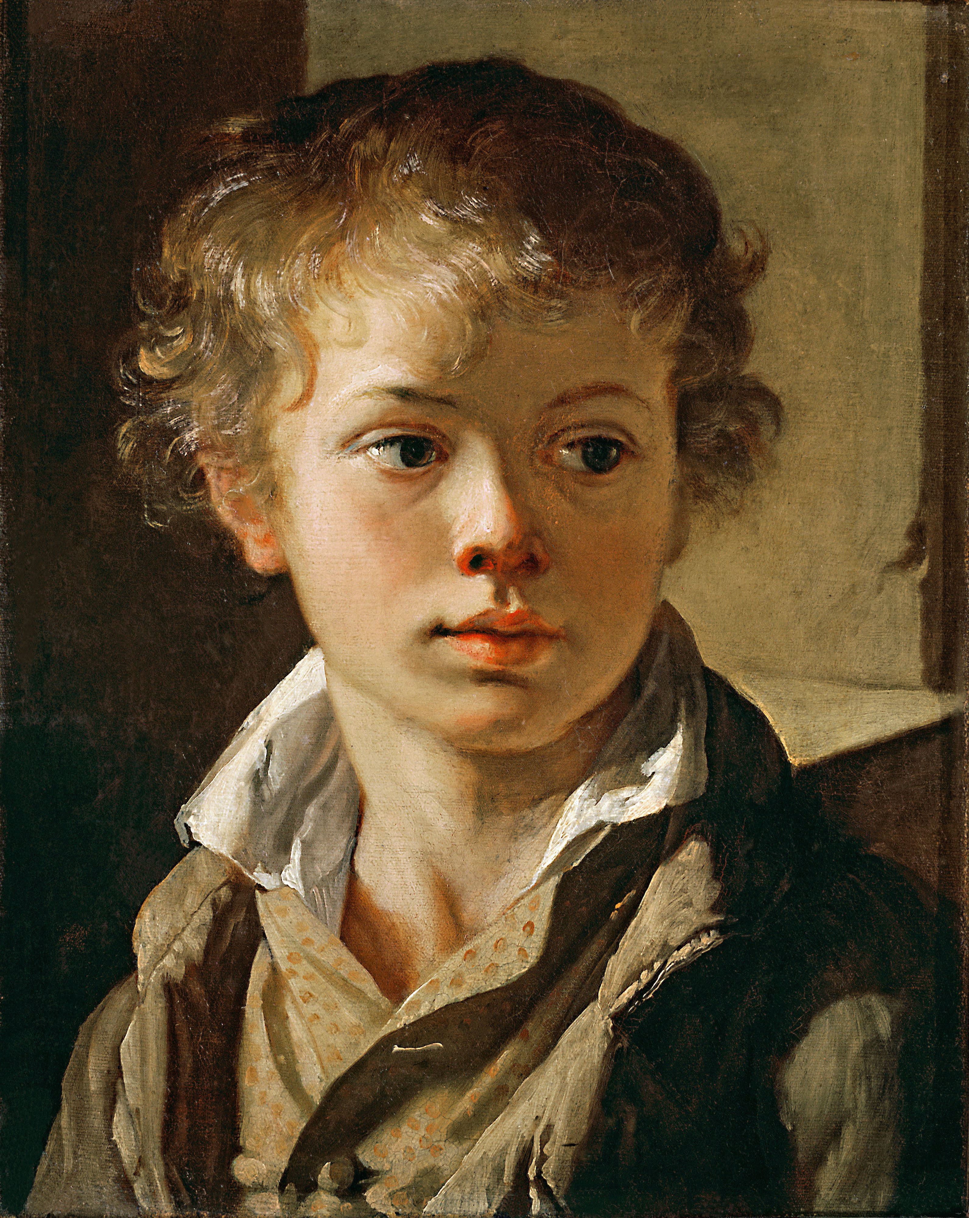 Тропинин. Портрет Арсения Васильевича Тропинина, сына художника. Около 1818