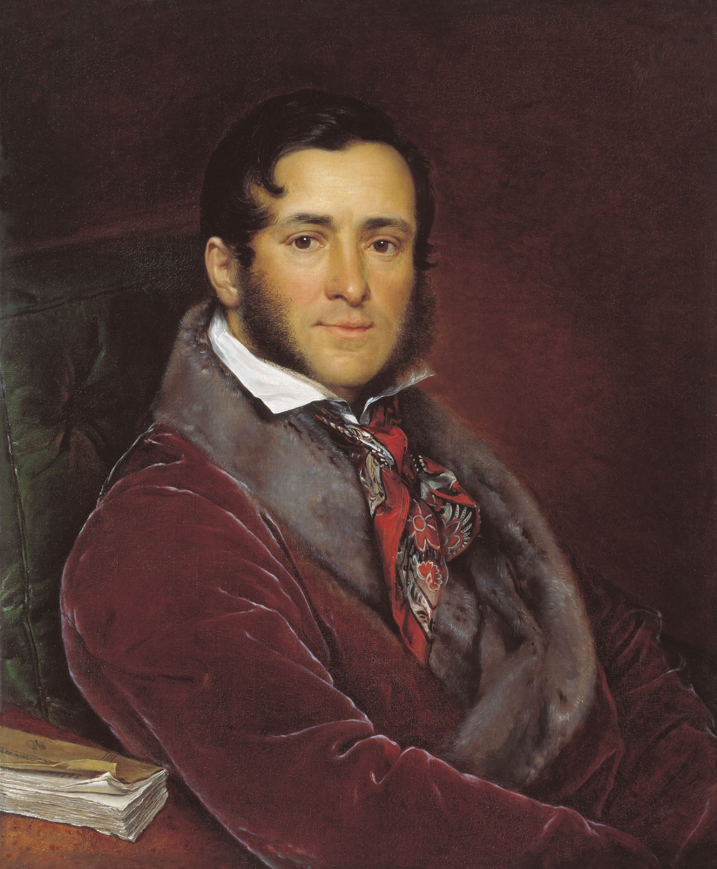 Тропинин. Портрет Семёна Николаевича Мосолова. 1836