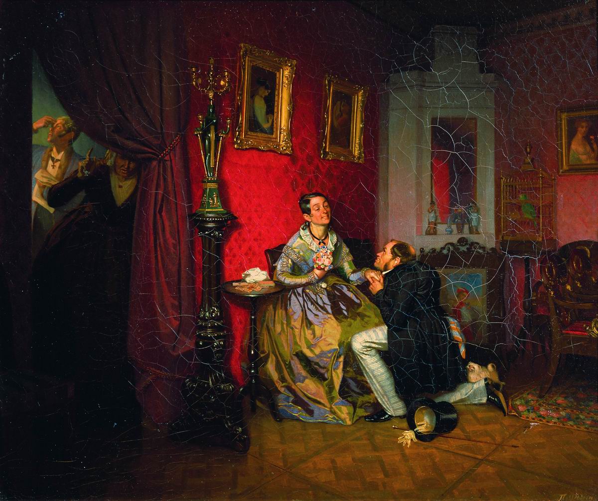 Федотов. Разборчивая невеста. 1847