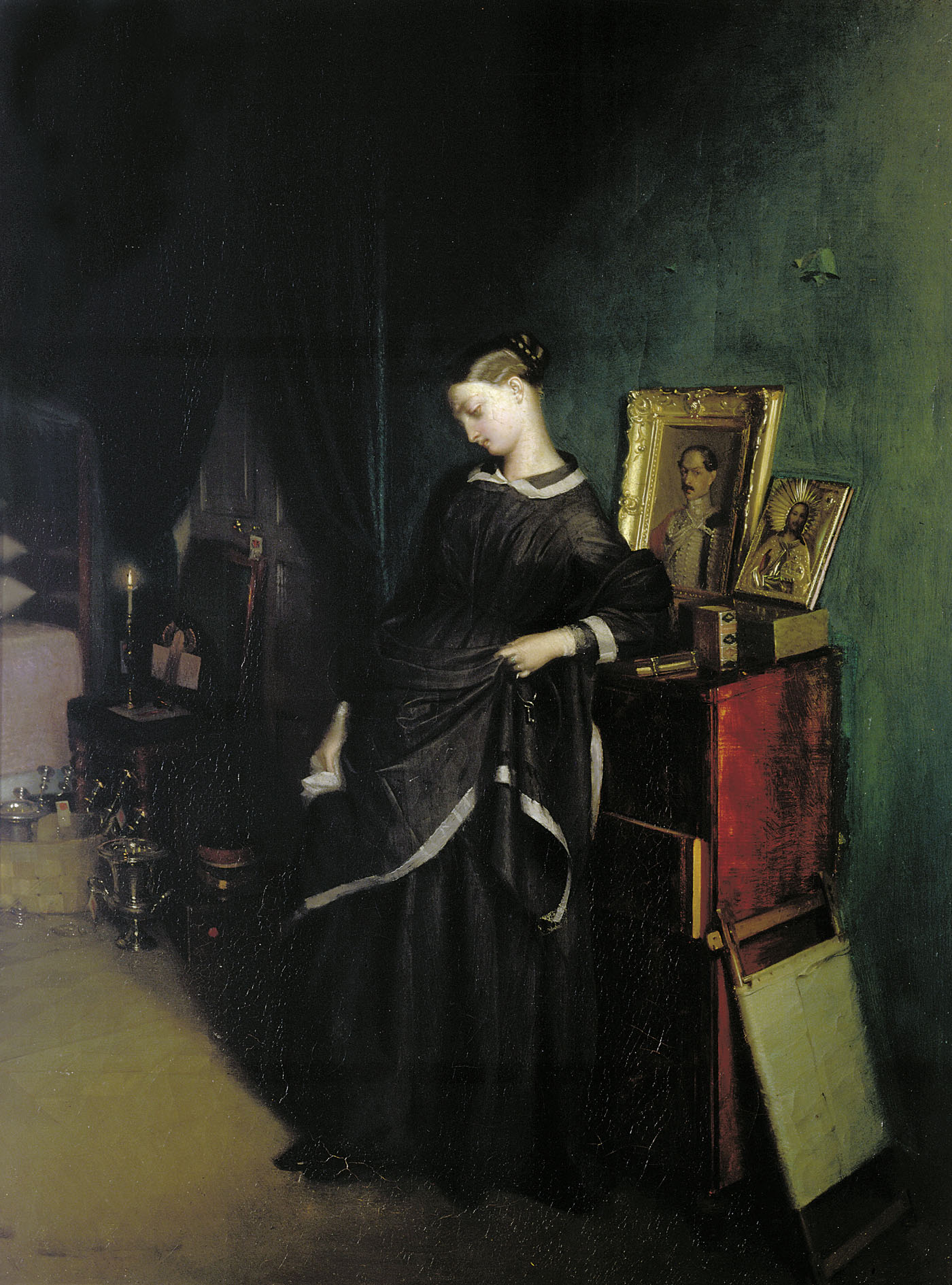 Федотов. Вдовушка. Около 1850