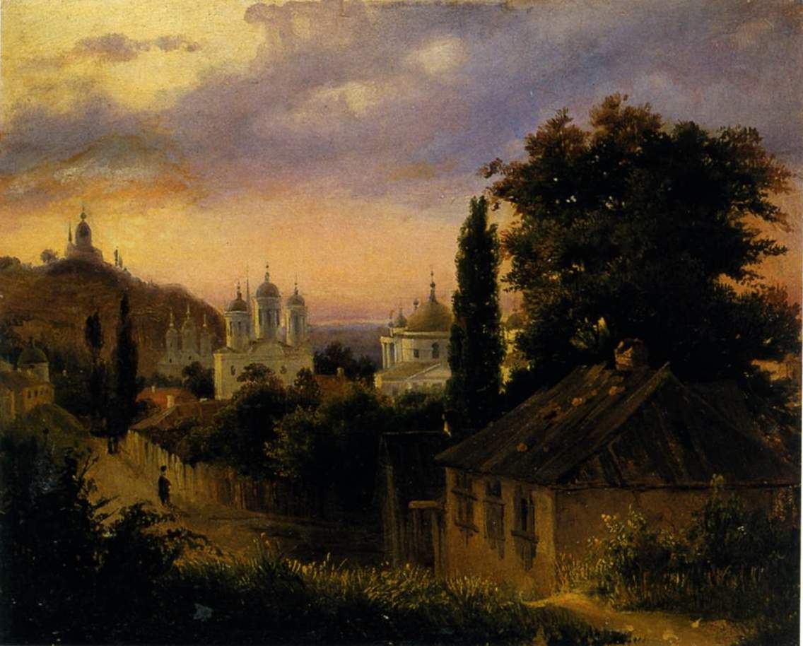 Штернберг. Вид Подола в Киеве. 1837