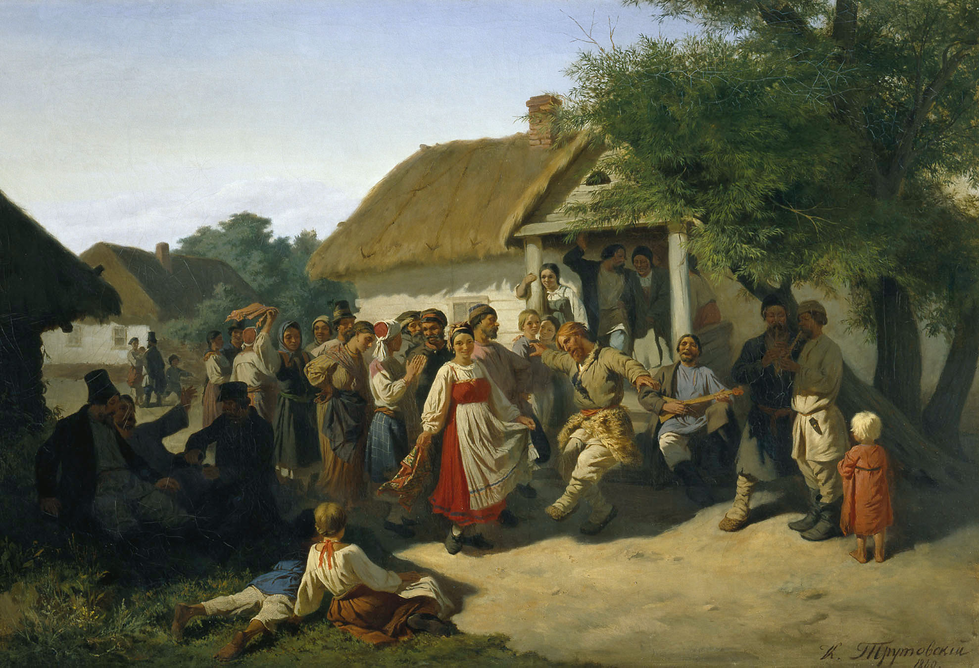 Трутовский. Хоровод в Курской губернии. 1860