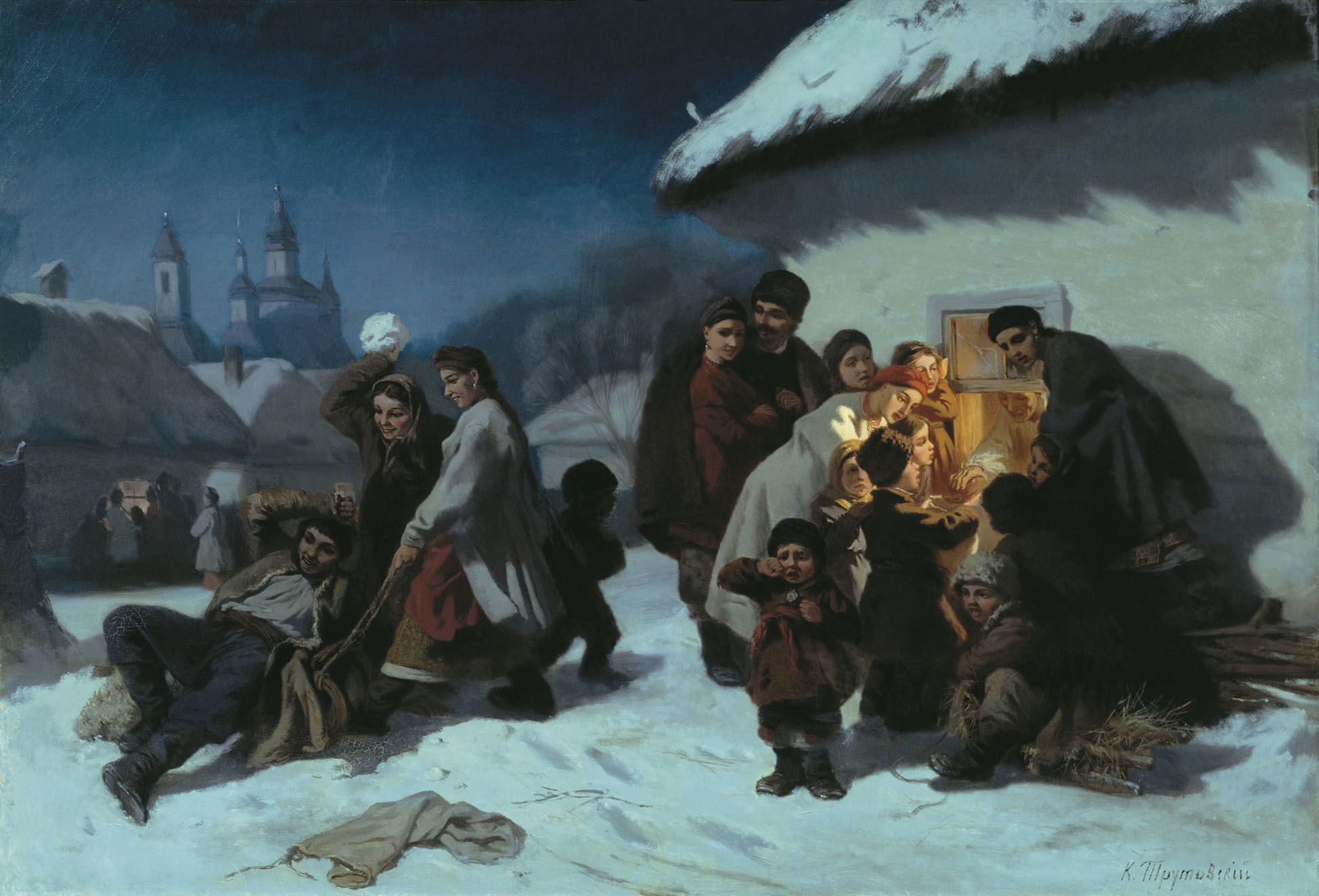Трутовский. Колядки в Малороссии. Не позднее 1864