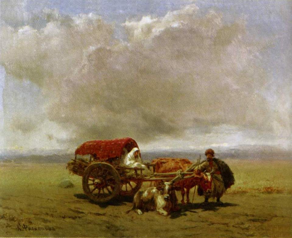 Филиппов. Черкес с арбой в поле. 1864 