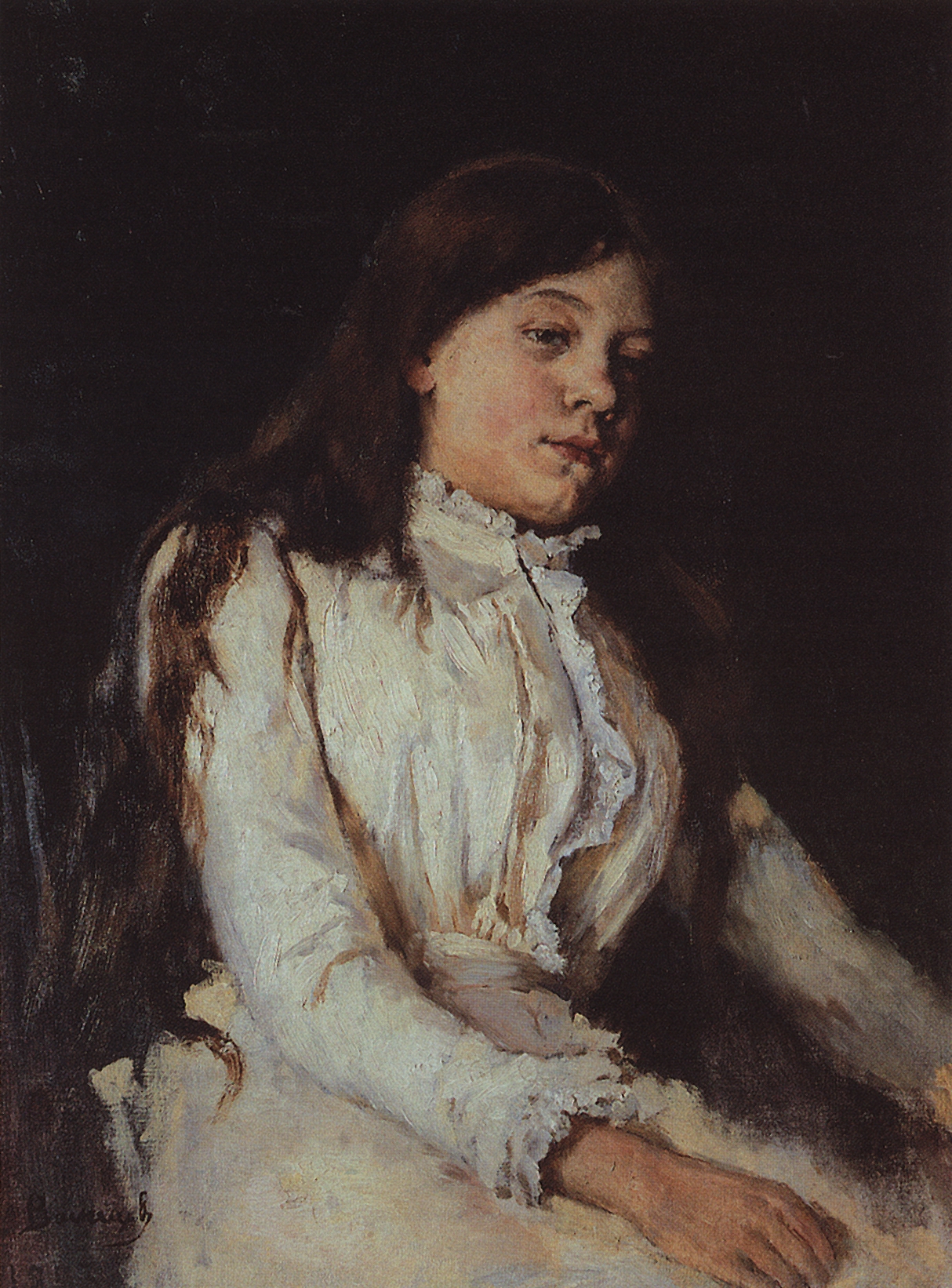 Васнецов В.. Портрет Натальи Анатольевны Мамонтовой. 1883